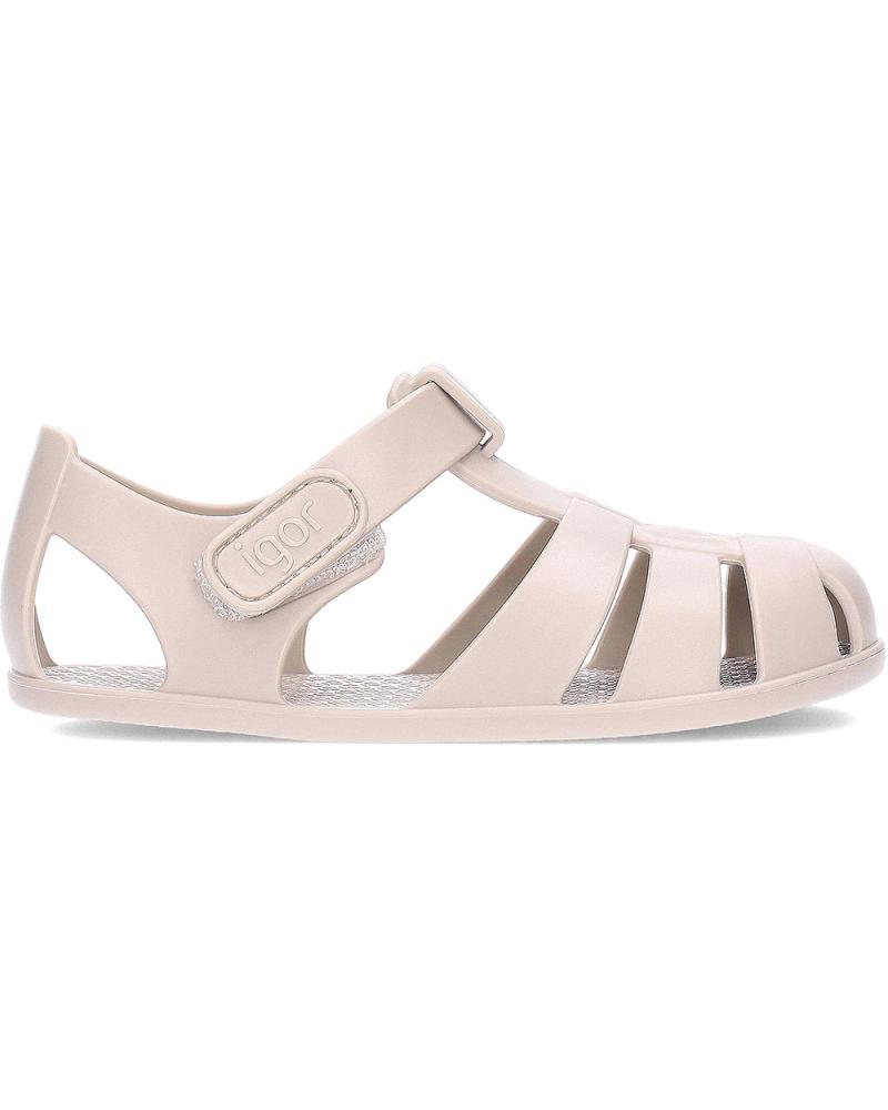 girl and boy Sandals IGOR PISCINA Y PLAYA BEIGE