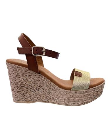 Woman Sandals EVA FRUTOS SANDALIAS MUJER CUNA ALTA 1990 CUERO GRAB ORO VARIOS COLORES