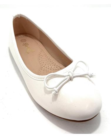Ballerines-De-Niña-BUBBLE-BOBBLE-MANOLETINAS-NINA-BASICA-LAZO-BLANCO