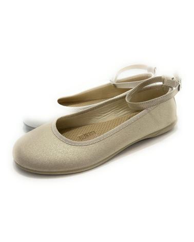 Ballerines-De-Niña-DHEYMAR-MANOLETINAS-NINA-CORREA-HEBILLA-VESTIR-BEIGE