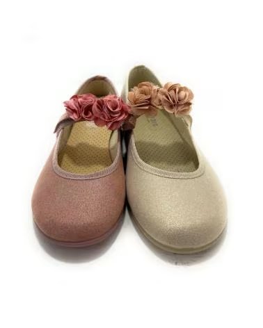 Chaussures pour Homme DHEYMAR BALLERINES HABILLÉES AVEC DÉCORATION FLORALE BEIGE