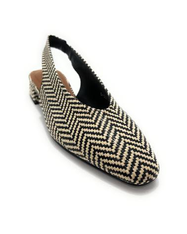 Sandali per Donna BUONAROTTI ZAPATOS SALON TACON BAJO COMBI NEGRO