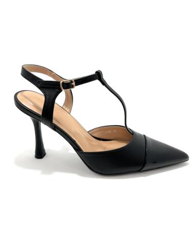 Sandali per Donna BUONAROTTI SALON TACON ALTO HEBILLA PUNTA NEGRO