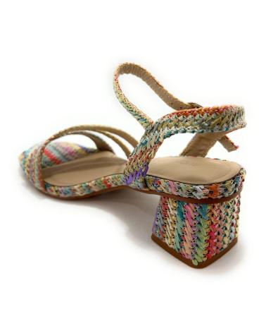 Sandali per Donna BUONAROTTI SANDALIAS MUJER TACON MULTICOLOR CUERDA VARIOS COLORES