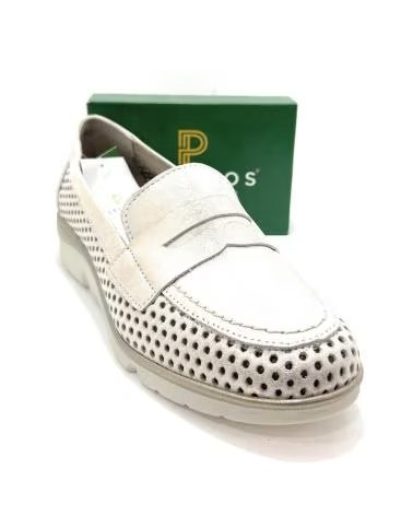 Mocassins de Mulher PITILLOS EM PELE PERFURADA AMARILLO