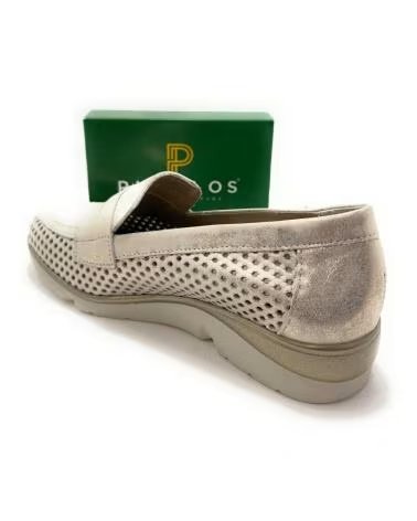 Mocassins de Mulher PITILLOS EM PELE PERFURADA AMARILLO