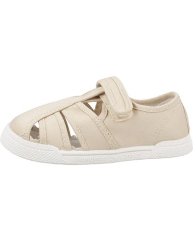 Esportes  de Menina e Menino BLANDITOS SANDALIA DE LONA CERRADA BY CRIOS BEIGE