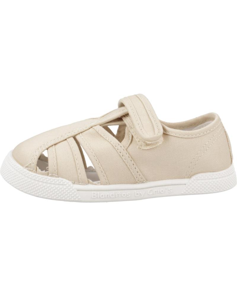 Sportif pour Fille et Garçon BLANDITOS SANDALIA DE LONA CERRADA BY CRIOS BEIGE