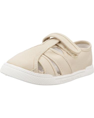 Sportif pour Fille et Garçon BLANDITOS SANDALIA DE LONA CERRADA BY CRIOS BEIGE