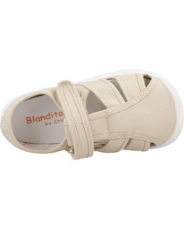 Sportif pour Fille et Garçon BLANDITOS SANDALIA DE LONA CERRADA BY CRIOS BEIGE