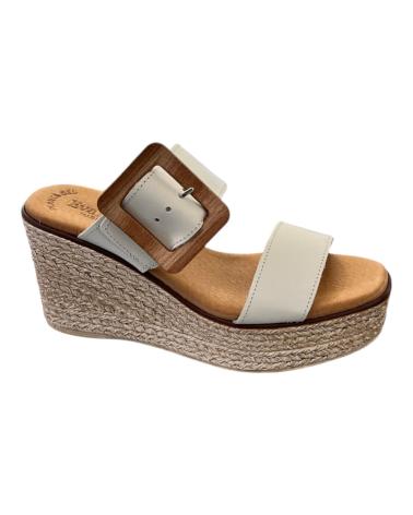Woman Sandals EVA FRUTOS SANDALIAS 5841 BEIG MADERA VARIOS COLORES