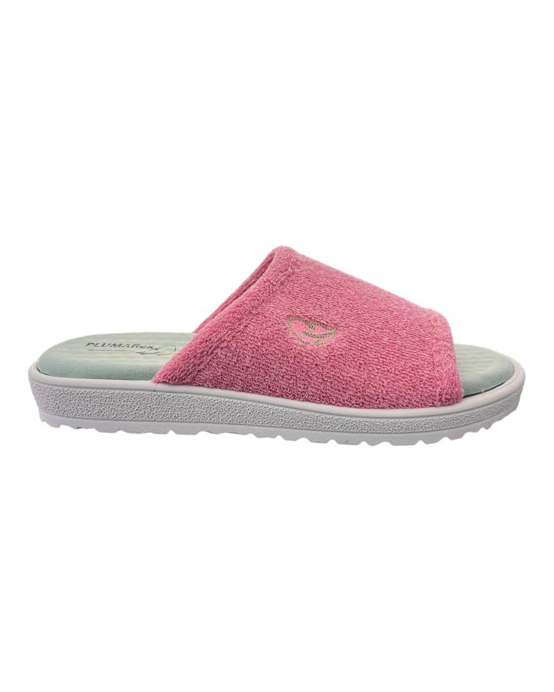 Woman House slipers PLUMAFLEX ZAPATILLAS CASA PUNTERA ABIERTA 80010 ROSA
