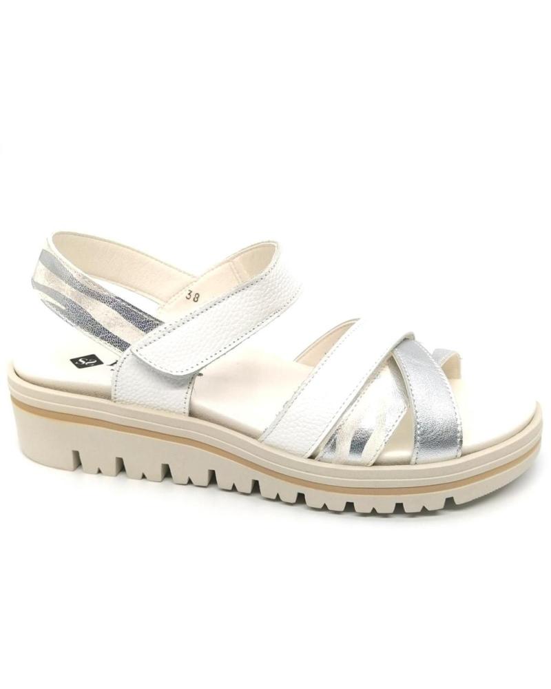 Sandali per Donna PIESANTO SANDALIA 240784 - PLATA BLANCO
