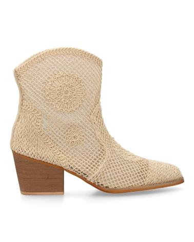 Bottes pour Femme PUNTOSALAO BOTINES TACON MEDIO ESTILO CAMPERO PARA MUJER CALADOS COLOR VARIOS COLORES