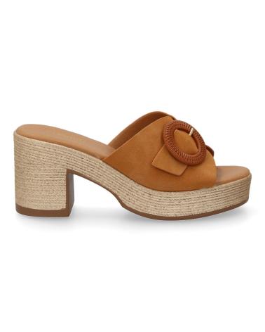 Escarpins pour Femme PUNTOSALAO ZUECOS DE PLATAFORMA Y TACON EN YUTE PARA MUJER COLOR CAMEL VARIOS COLORES