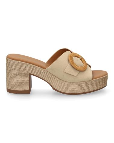 Escarpins pour Femme PUNTOSALAO ZUECOS DE PLATAFORMA Y TACON EN YUTE PARA MUJER COLOR BEIGE VARIOS COLORES