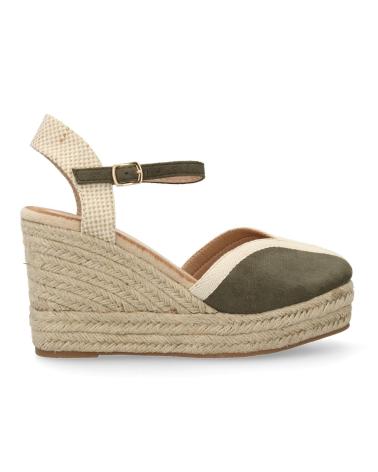 Sandalen für Damen PUNTOSALAO SANDALIAS DE CUNA COMODA EN YUTE PARA MUJER COLOR VERDE TF33 VARIOS COLORES