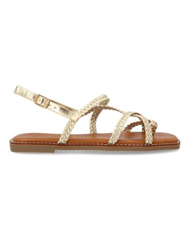 Sandalen für Damen PUNTOSALAO SANDALIAS PLANAS COMODAS TRENZADAS PARA MUJER COLOR ORO 1U4 VARIOS COLORES