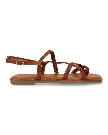 Sandalias de Mujer PUNTOSALAO SANDALIAS PLANAS COMODAS TRENZADAS PARA MUJER COLOR CAMEL 1U VARIOS COLORES
