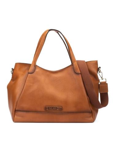 BOLSA TOTE TIRACOLO EM COURO PIKOLINOS ARES WHA MARROM PARA MULHER MARRóN