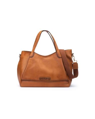 BOLSA TOTE TIRACOLO EM COURO PIKOLINOS ARES WHA MARROM PARA MULHER MARRóN