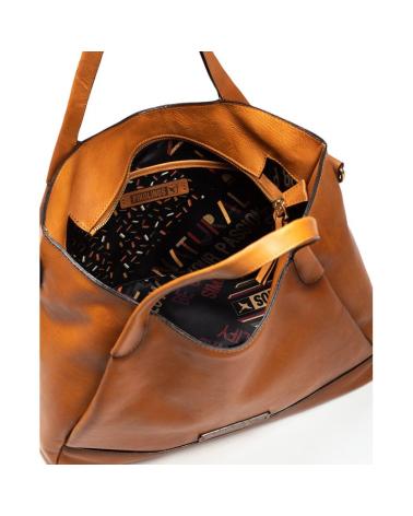 BOLSA TOTE TIRACOLO EM COURO PIKOLINOS ARES WHA MARROM PARA MULHER MARRóN