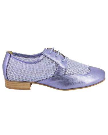 Scarpe per Donna SALONISSIMOS TATY-25 ZAPATOS CON CORDONES DE MUJER PIEL AZUL