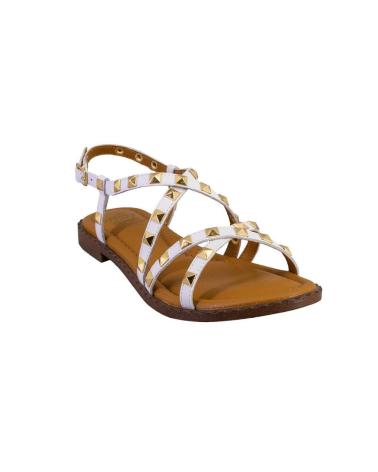 Woman Sandals THE HAPPY MONK MENORCA013 SANDALIAS DE MUJER PIEL BLANCO