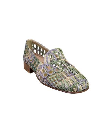 Woman Mocasines NIVAL 1577 MOCASINES DE MUJER PLATINO AZUL