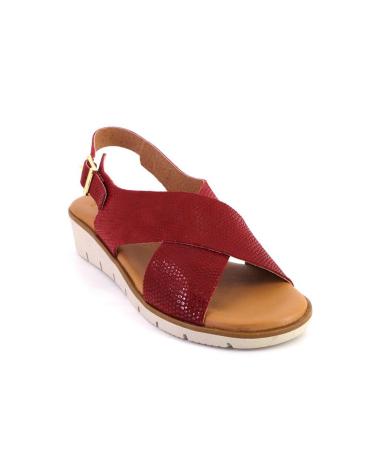 Sandali per Donna KAOLA 2275LUCERTOLA SANDALIAS DE MUJER PIEL ROJO