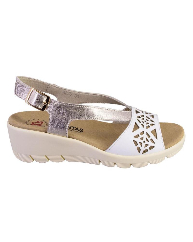 Sandals-De-Mujer-TREINTAS-4335-SANDALIAS-DE-MUJER-PIEL-BLANCO-Y-ORO