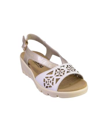 Sandals-De-Mujer-TREINTAS-4335-SANDALIAS-DE-MUJER-PIEL-BLANCO-Y-ORO