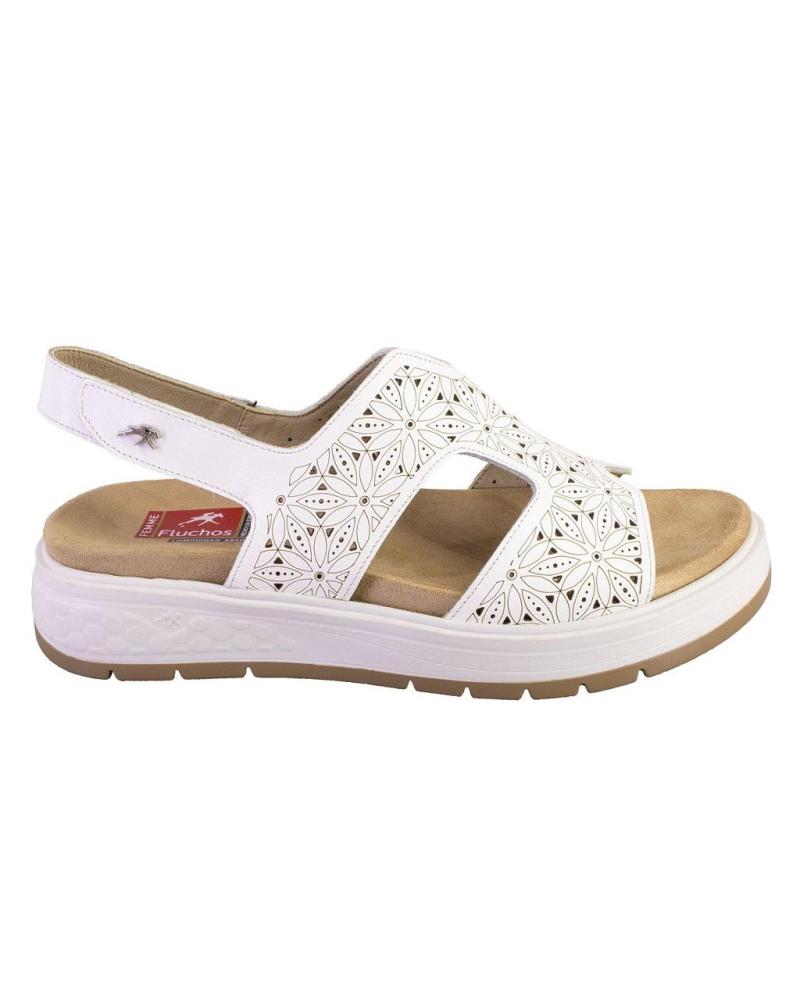 Sandálias de Mulher FLUCHOS F2007 SANDALIAS DE MUJER PIEL BLANCO