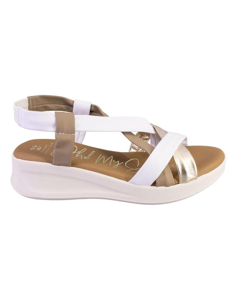 Sandalen für Damen OH MY SANDALS 5655-2424 SANDALIAS DE MUJER PIEL BLANCO