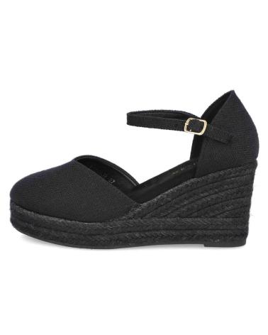 Sandali per Donna L&R SHOES CUNAS DE ESPARTO LR SHOES MD5129 PARA MUJER EN COLOR NEGRO