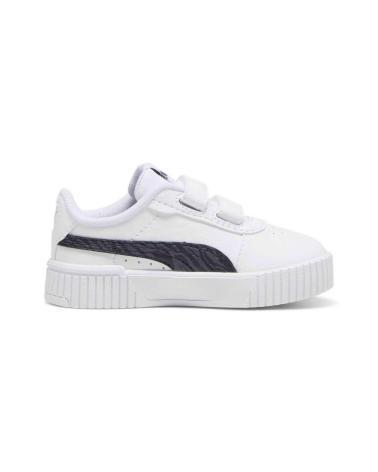 Deportivas de Niña y Niño PUMA ZAPATILLAS CARINA 2 0 ZEBRA V PARA NINOS UNISEX EN COLOR BLA BLANCO