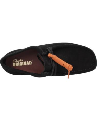 Nauticos-De-Hombre-CLARKS-INFORMALES-HOMBRE-MODELO-WALLABEE-COLOR-NEGRO-BLACK