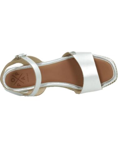 Sandali per Donna POPA SANDALIAS MUJER MODELO AKUMAL COLOR PLATA