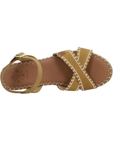 Sandalias de Mujer POPA SANDALIAS MUJER MODELO CLIFTON COLOR MARRON CUERO
