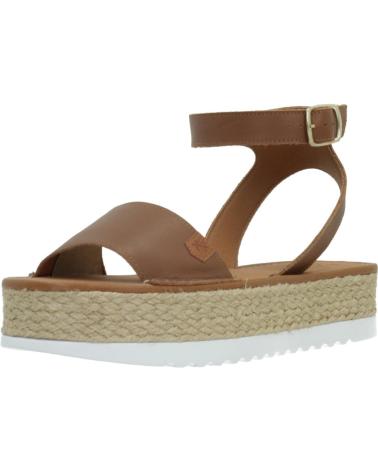 Sandalias de Mujer POPA SANDALIAS MUJER MODELO KALAMIS COLOR MARRON CUERO