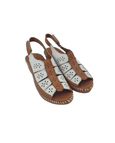 Sandales pour Femme 48 HORAS SANDALIA MUJER 48HRS CUNA VARIOS 314004 CUERO-BLANCO