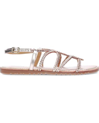 Sandalias-De-Mujer-GIOSEPPO-SANDALIAS-PLANAS-DE-PIEL-CON-TRENZADO-PLATINO