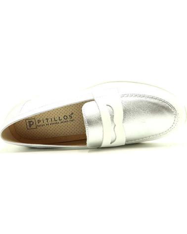Chaussures-De-Mujer-PITILLOS-MOCASIN-10421-BLANCO---PLATA