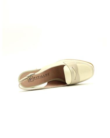 Escarpins pour Femme PITILLOS DESTALONADO 10491 PIEDRA - CREMA