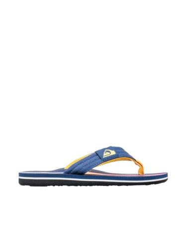 QUIKSILVER MOLOKAI LAYBACK II FLIP-FLOPS NAVY BLUE MULTICOLOR AQBL1005 MULTICOLOR