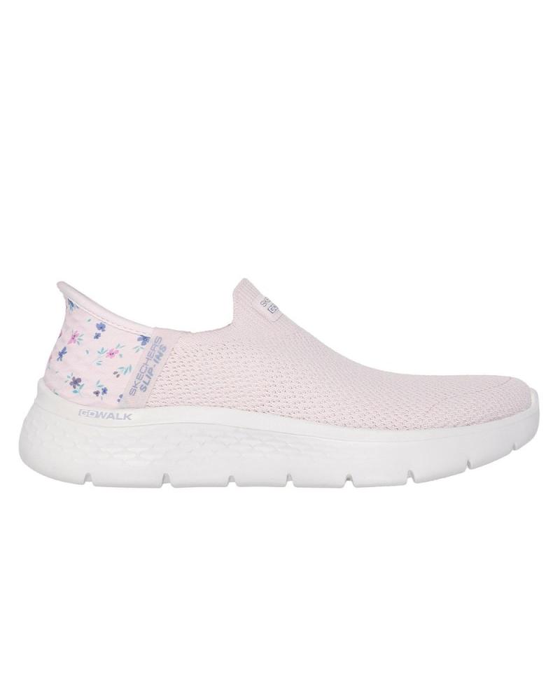 Trainers-De-Mujer-SKECHERS-SNEAKERS-MUJER-SLIP-INS-GO-WALK-FLEX-ROSA