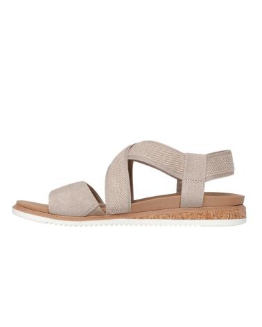 Sandálias-De-Mujer-SKECHERS-SANDALIAS-PLANAS-MUJER-114705-TAUPE-MARRóN