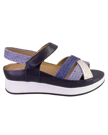 Sandalen für Damen PIESANTO 250425 SANDALIAS DE MUJER PIEL AZUL MARINO