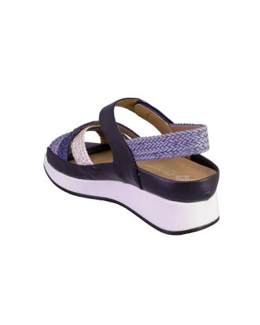 Sandalen für Damen PIESANTO 250425 SANDALIAS DE MUJER PIEL AZUL MARINO