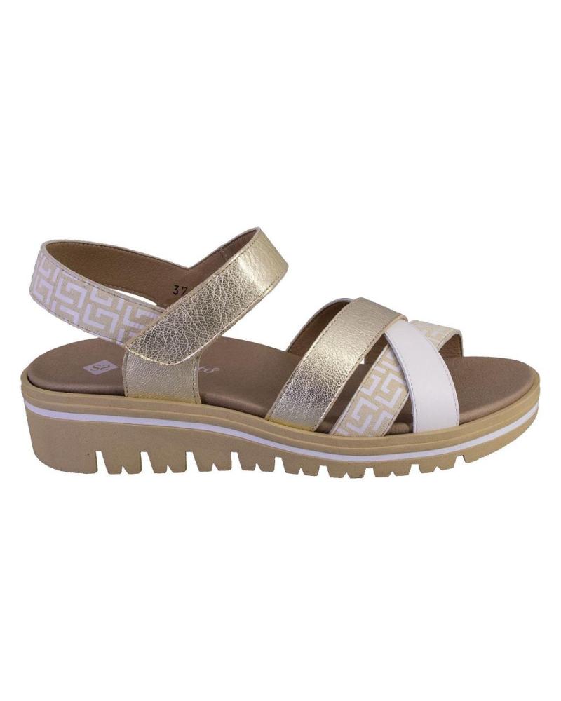Sandalen für Damen PIESANTO 250784 SANDALIAS DE MUJER PIEL BEIGE